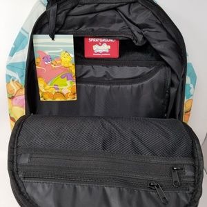 Zaino Sprayground SpongeBob King Patrick Star – Edizione Limitata, Grande, Unisex, Nero A Scacchi